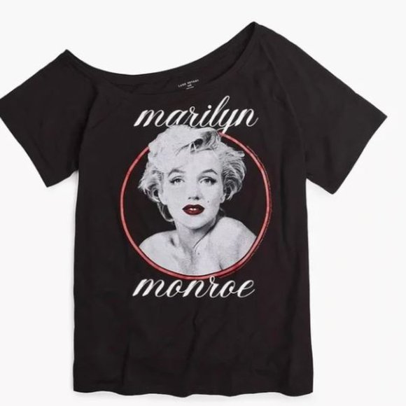 Lane Bryant Marilyn Monroe off shoulder graphic tee - Picture 1 of 1